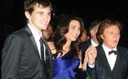 Arlen Blakeman with his mother Nancy Shevell and stepdad Paul McCartney at the event